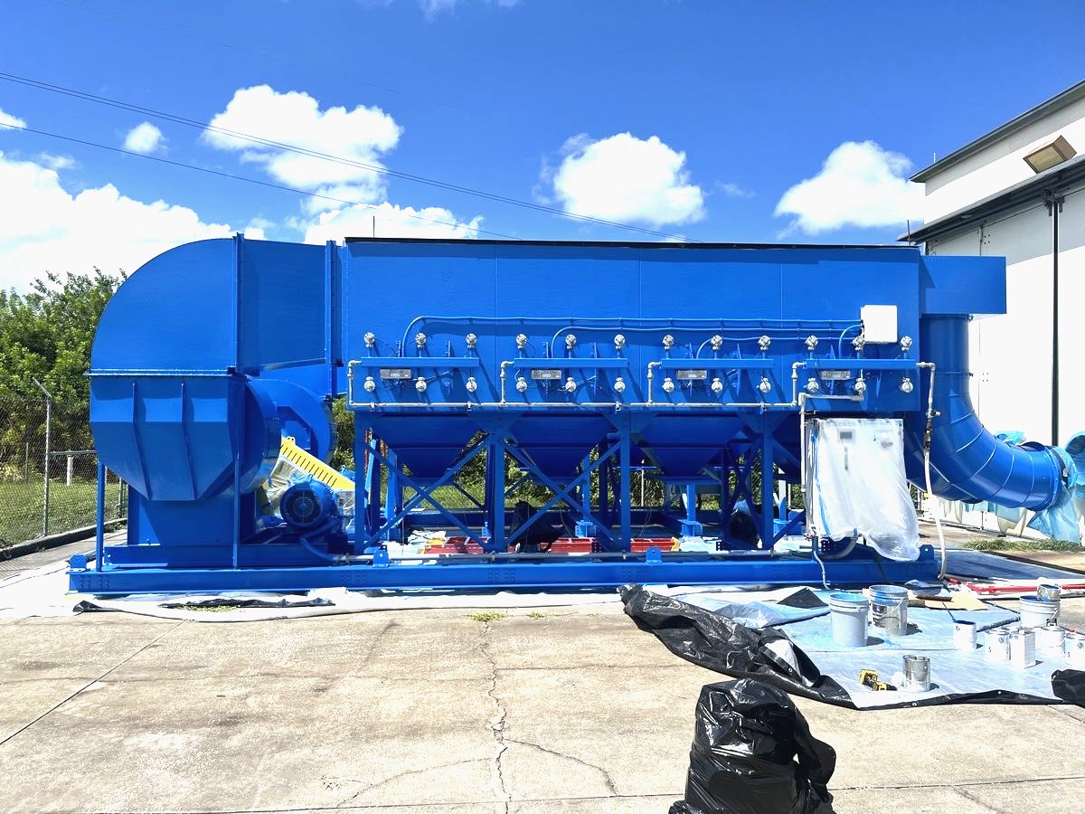 Industrial dust collector machinery painting