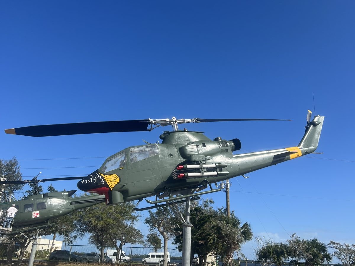 Military Cobra helicopter restoration